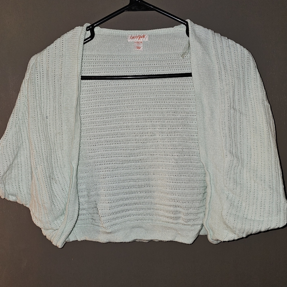 Light Blue Sweater Shrug